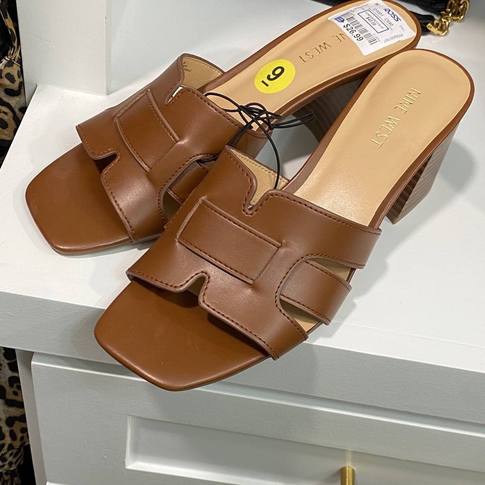 Nine West Brown Women's Mules